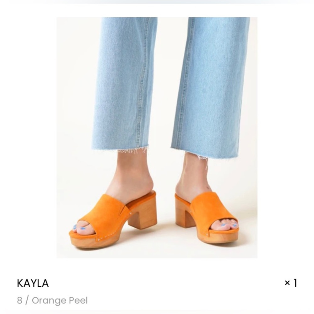 Charlotte Stone Kayla Orange Peel sz 8